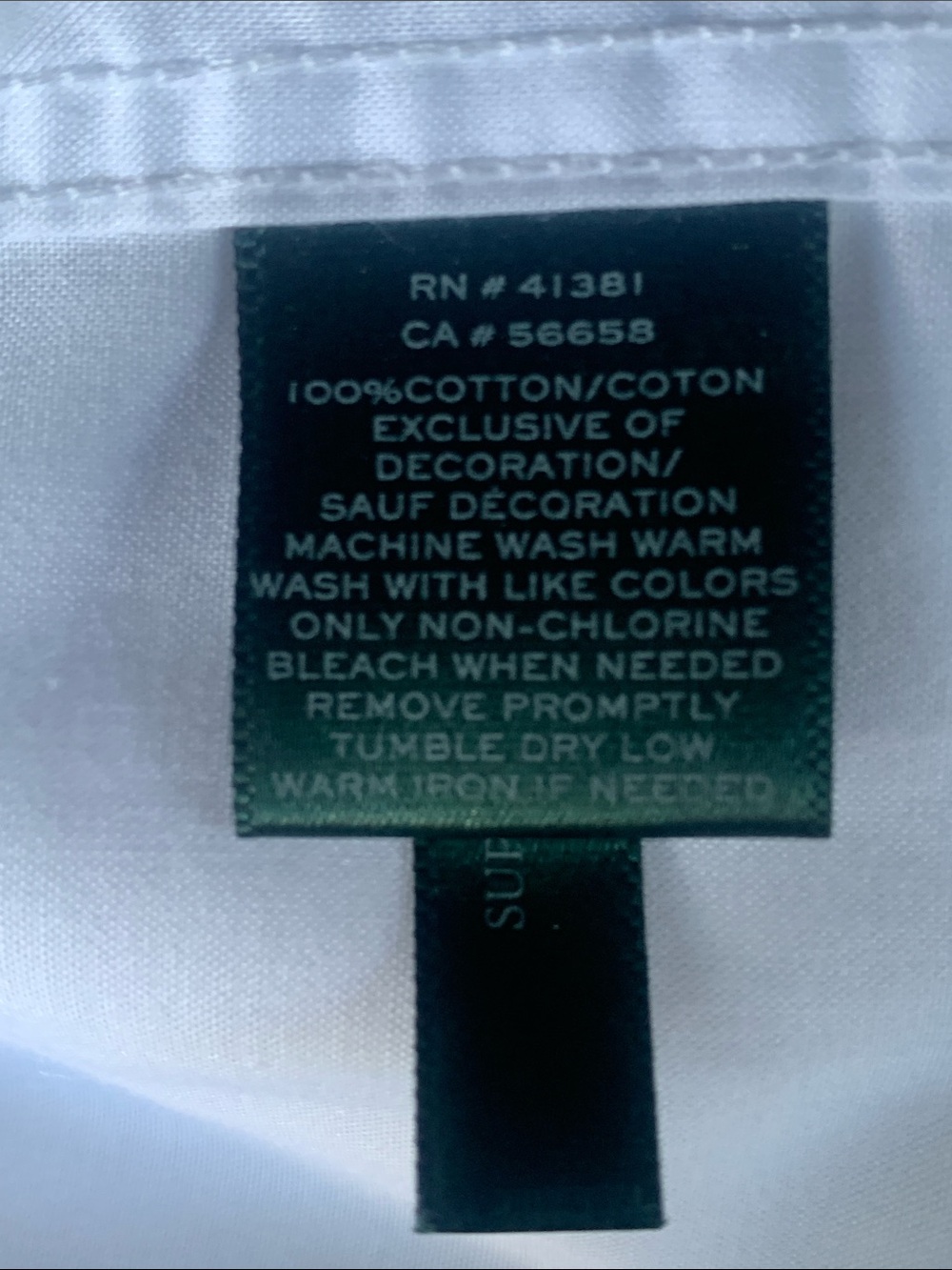Lauren Ralph Lauren Women’s White Classic Dress Shirt - Picture 7 of 8